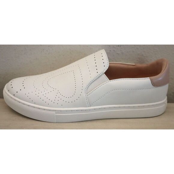 Kate Spade Women's Sz 8B White Azores Slip-On Perforated Leather Sneakers - Picture 6 of 14